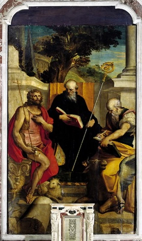 San Giovanni Battista con San Benedetto e San Luca - Genova
